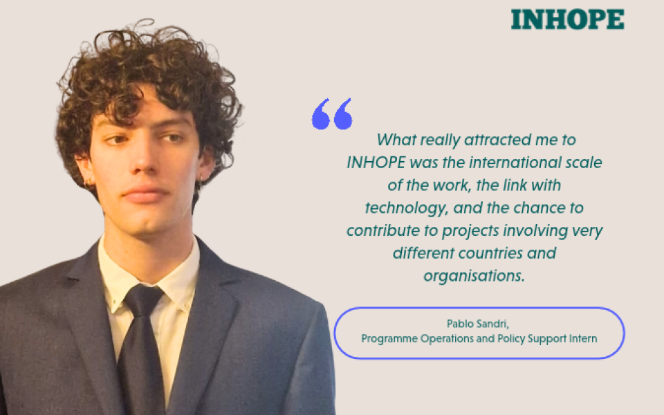Pablo Sandri joins INHOPE as Programme Operations and Policy Support Intern