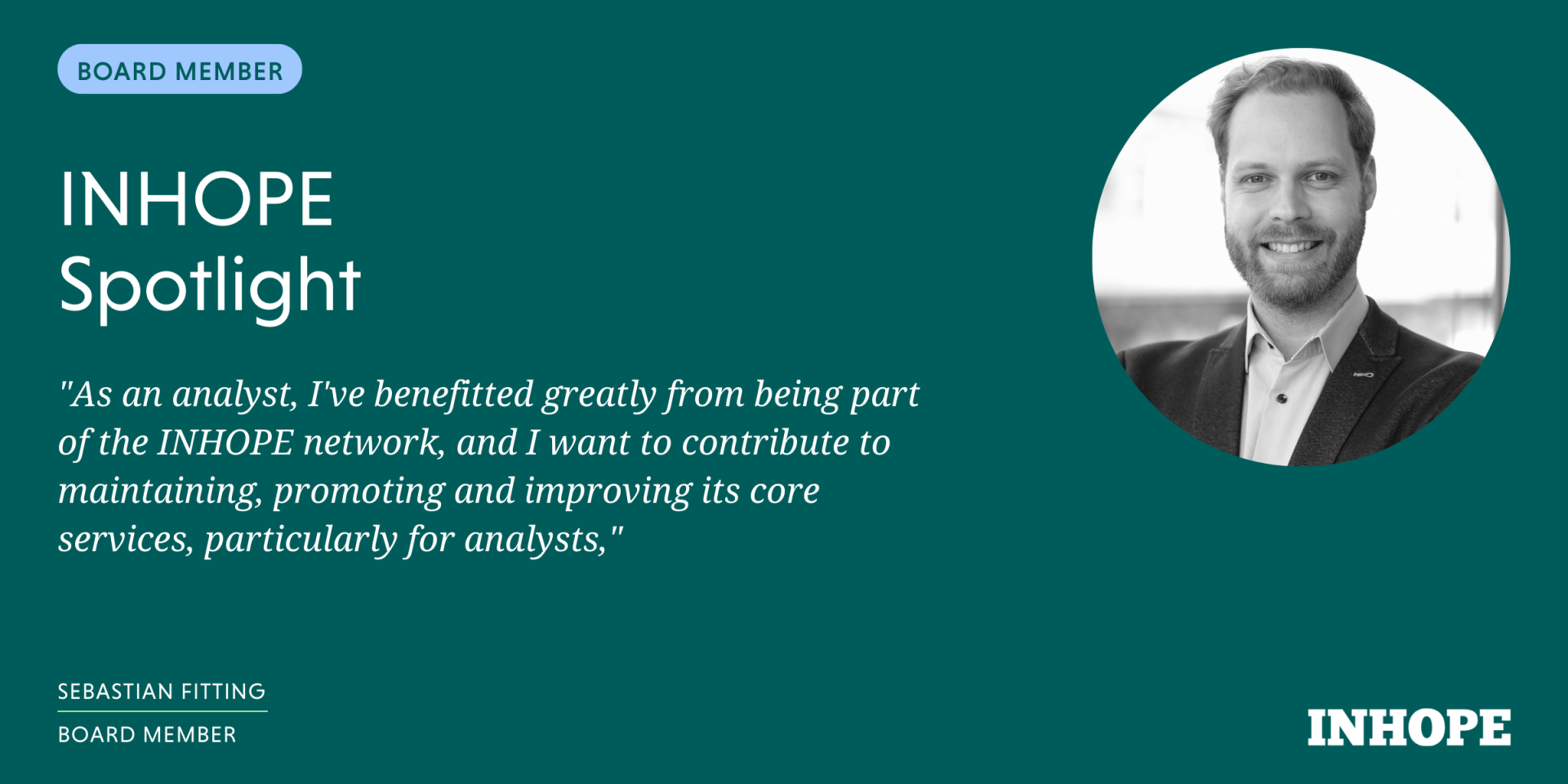 Meet the INHOPE Board, Sebastian Fitting
