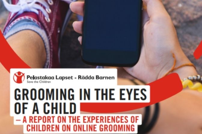 Save the Children Finland published a report on online grooming in English