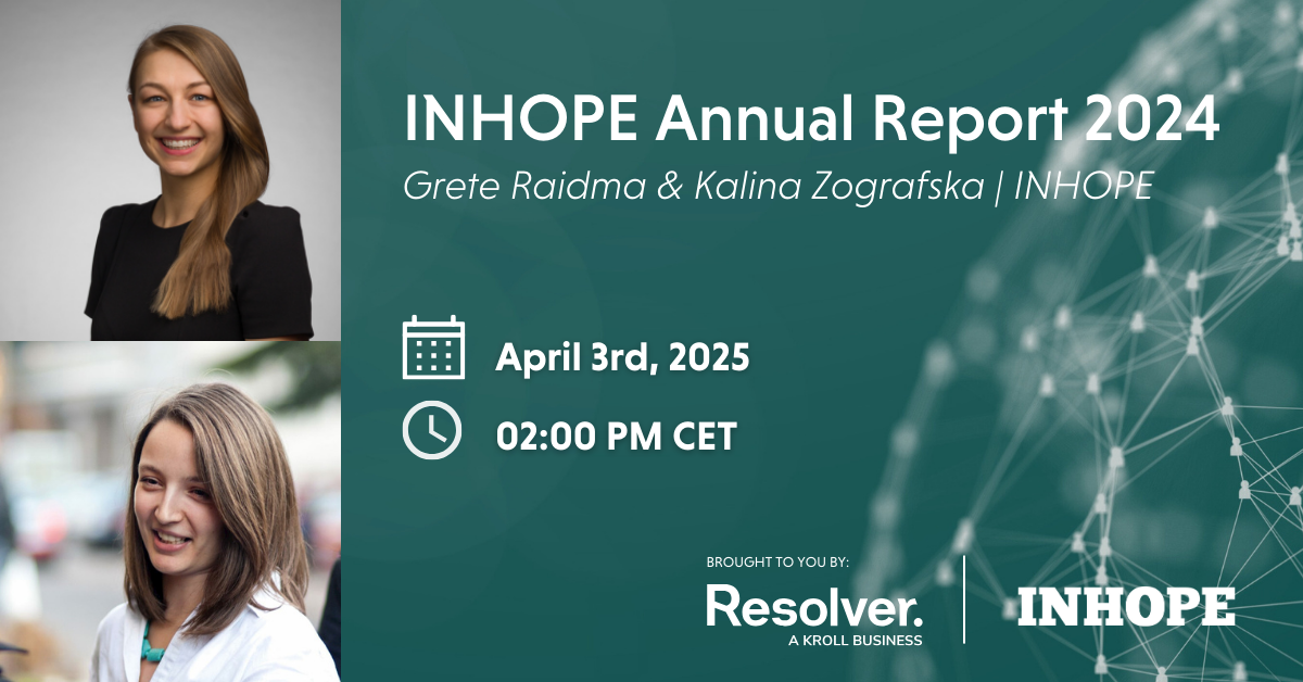 Webinar: The INHOPE Annual Report 2024